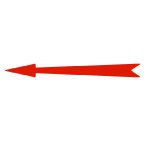 Xplo - self-adhesive red marking arrow