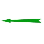 Xplo - self-adhesive green arrow