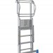 Drabex - TP 1400 aluminum free-standing warehouse ladder